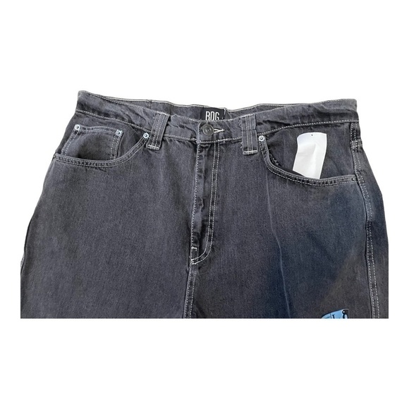 Bdg urban outfitters Louis 2 Seamed Loose Fit Jeans washed black 36x32 - Picture 9 of 13